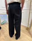 Pantaloni neri con cintura bicolore - Imperial