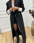 Silence Limited Cappotto Bat nero lungo - Silence Limited