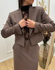 Giacca spencer biscotto crop fit - HaveOne