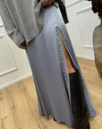 Gonna Silk polvere spacco con pizzo - Silence Limited
