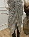 Gonna Milan in paiellettes silver - Silence Limited