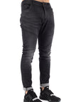 Jeans biker nero