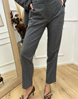 Pantaloni basic grigi a sigaretta - HaveOne
