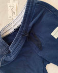 Bermuda in felpa blu