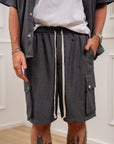Set coordinato piombo camicia e bermuda cargo - Nut