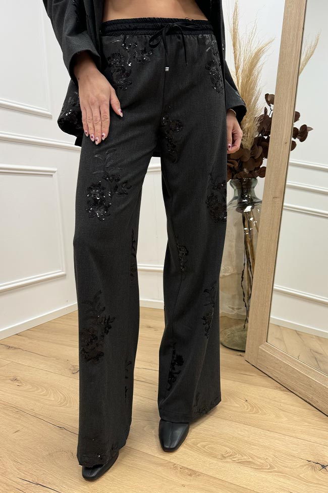 Pantaloni ampi con stampa a fiori Donna, Fantasia | Milano Pantaloni ampi con stampa a fiori Donna, Fantasia | Milano