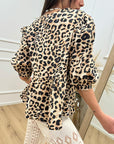 Blusa maku con laccetti e manica balloon