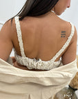 Top bralette crochet burro