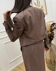 Giacca spencer biscotto crop fit - HaveOne