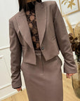 Giacca spencer biscotto crop fit - HaveOne