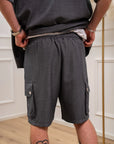 Set coordinato piombo camicia e bermuda cargo - Nut