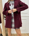 Cappotto sangria doppiopetto corto - HaveOne