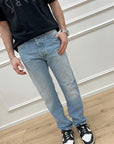 Jeans relaxed straight lavaggio chiaro