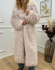 Giacca Fur Lola in pelliccia burro - Aniye By
