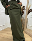 Gonna militare rigata a matita - Silence Limited