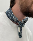 Bandana stampata con etichetta logo