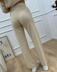 Pantaloni morbidi crema in viscosa - Kontatto