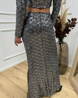 Gonna sirena in paillettes argento - HaveOne