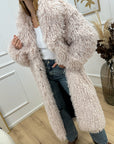 Giacca Fur Lola in pelliccia burro - Aniye By