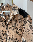 Camicia salmone fantasia pitonata