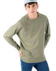 T-shirt raglan olive