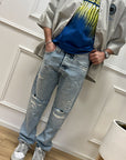 Jeans regular lavaggio chiaro straight '90s