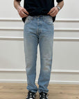 Jeans relaxed straight lavaggio chiaro