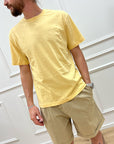T shirt basica con logo in tono ricamato