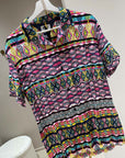 Camicia fantasia etnica multicolor