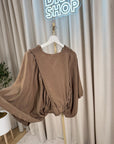 Top "Capri" biscotto in misto lino