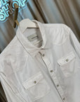 Camicia off white west velluto