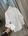 Camicia off white west velluto