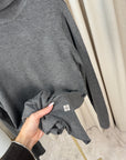 Maglia basica fumo dolcevita