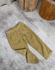 Pantaloni pistacchio in bombasina con tasche