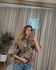 Blusa maku con laccetti e manica balloon