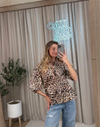 Blusa maku con laccetti e manica balloon