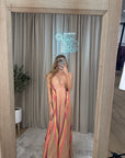 Vestito "Mykonos" beige filo lurex e paillettes