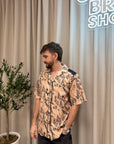 Camicia salmone fantasia pitonata