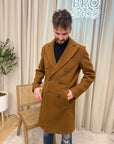 Cappotto moro in panno doppiopetto