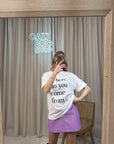 T shirt bianca stampa "City"