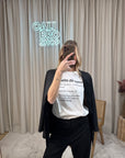 T shirt bianca stampa "Bella de casa"