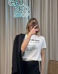 T shirt bianca stampa "Bella de casa"