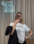 T shirt bianca stampa "Bella de casa"