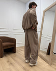 Pantaloni morbidi tabacco con coulisse - Imperial