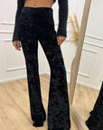 Pantalone Zira a zampa in velluto