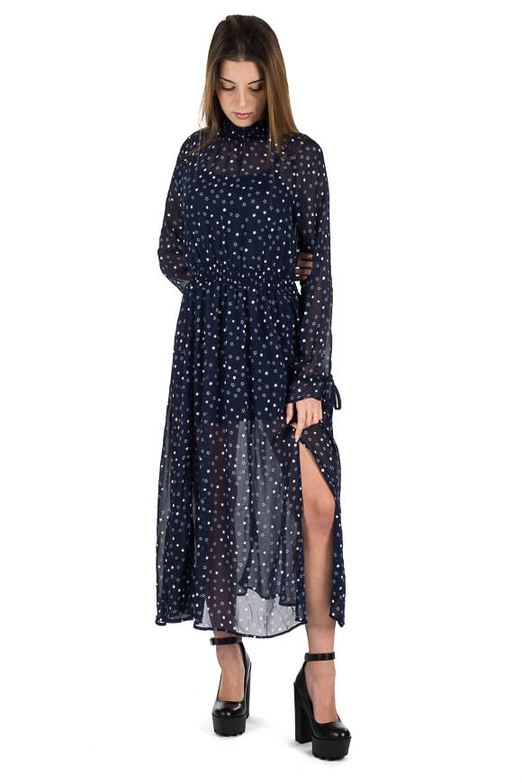 Vestito lungo blu con stelle – Calibro Shop Market