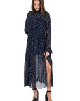 Vestito lungo blu con stelle