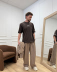 Pantaloni morbidi tabacco con coulisse - Imperial