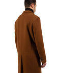 Cappotto moro in panno doppiopetto
