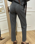 Pantaloni basic grigi a sigaretta - HaveOne